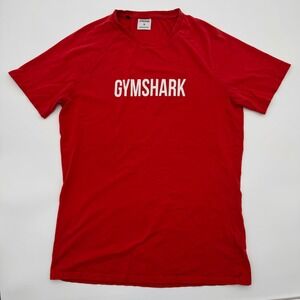 Gymshark Mens Apollo T-Shirt Red Short Sleeve Athletic Gym Size M